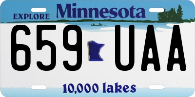 MN license plate 659UAA