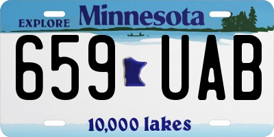 MN license plate 659UAB