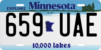 MN license plate 659UAE