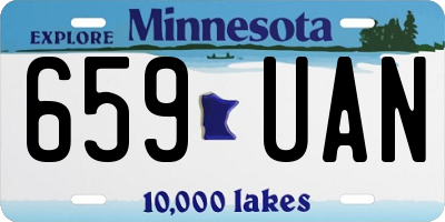 MN license plate 659UAN