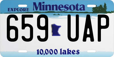 MN license plate 659UAP