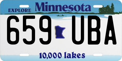 MN license plate 659UBA