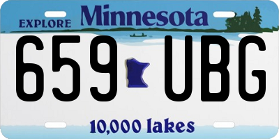 MN license plate 659UBG