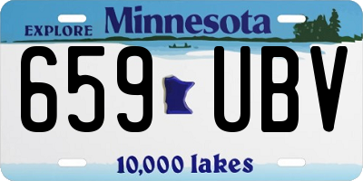 MN license plate 659UBV