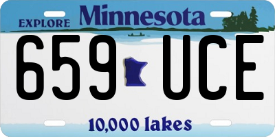 MN license plate 659UCE