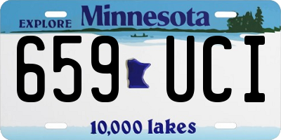 MN license plate 659UCI