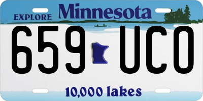 MN license plate 659UCO