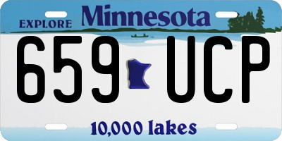 MN license plate 659UCP