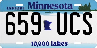 MN license plate 659UCS