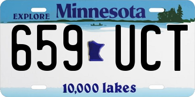 MN license plate 659UCT