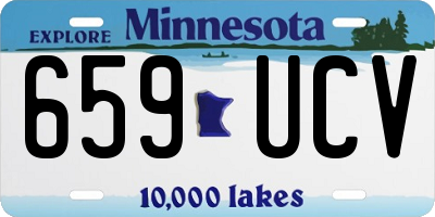 MN license plate 659UCV