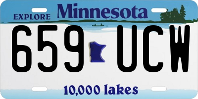 MN license plate 659UCW