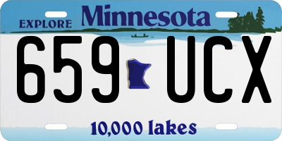 MN license plate 659UCX