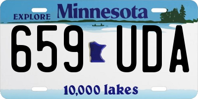 MN license plate 659UDA
