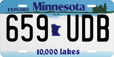 MN license plate 659UDB