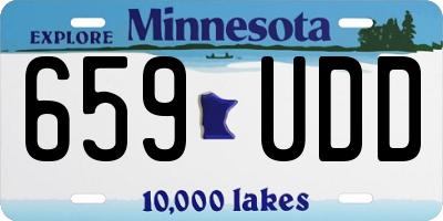 MN license plate 659UDD