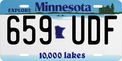 MN license plate 659UDF