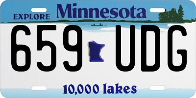 MN license plate 659UDG