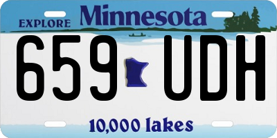MN license plate 659UDH