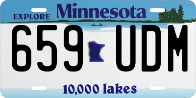MN license plate 659UDM