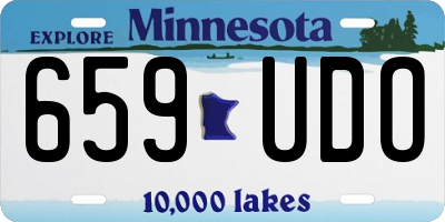 MN license plate 659UDO