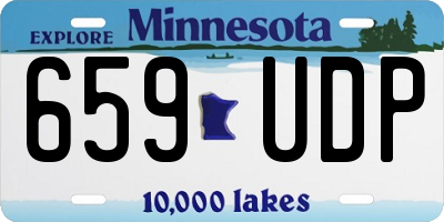 MN license plate 659UDP