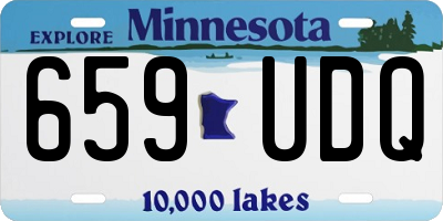 MN license plate 659UDQ