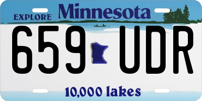 MN license plate 659UDR