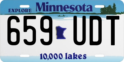 MN license plate 659UDT