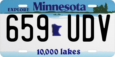 MN license plate 659UDV