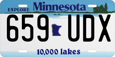 MN license plate 659UDX