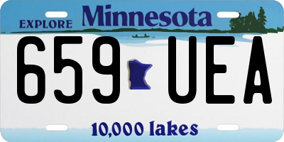 MN license plate 659UEA