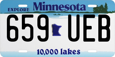 MN license plate 659UEB