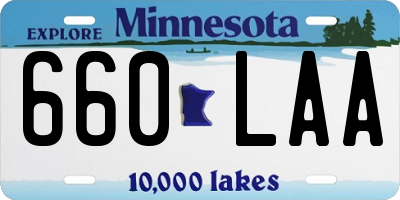 MN license plate 660LAA