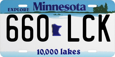 MN license plate 660LCK