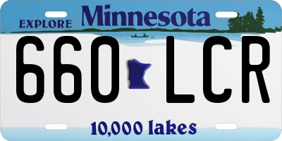 MN license plate 660LCR