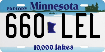 MN license plate 660LEL