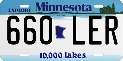 MN license plate 660LER