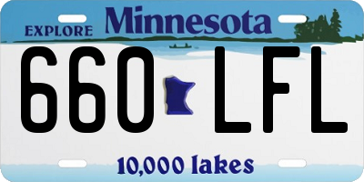 MN license plate 660LFL