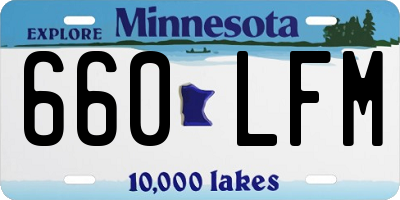 MN license plate 660LFM