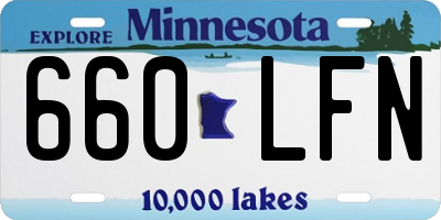 MN license plate 660LFN