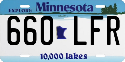 MN license plate 660LFR