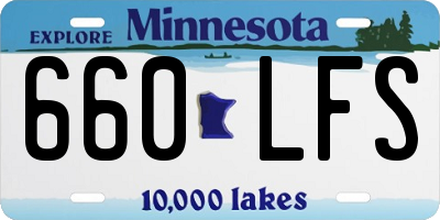MN license plate 660LFS