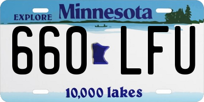 MN license plate 660LFU