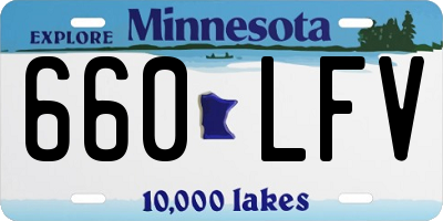 MN license plate 660LFV