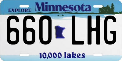 MN license plate 660LHG