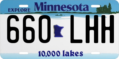 MN license plate 660LHH