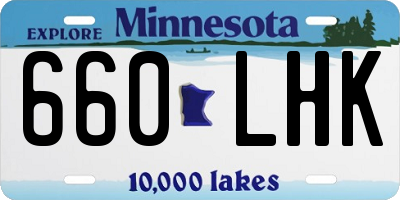 MN license plate 660LHK