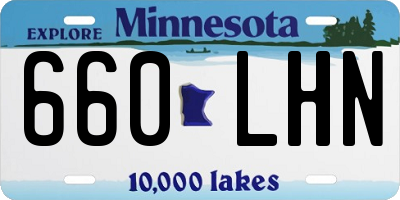 MN license plate 660LHN