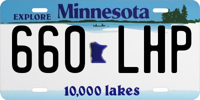 MN license plate 660LHP